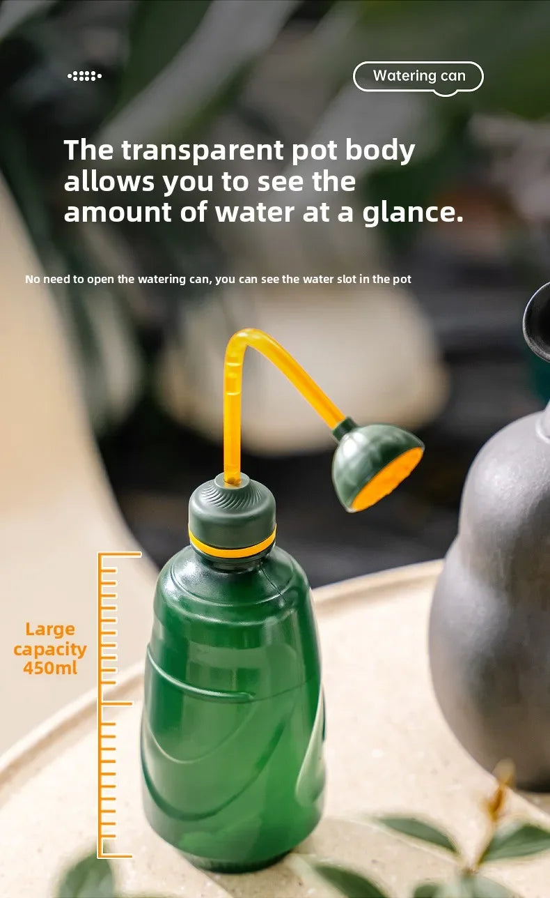 Mini Watering Can - 450 Ml Durable Plastic Garden Can With Watering Ball Shower - ZOOMNSTORE