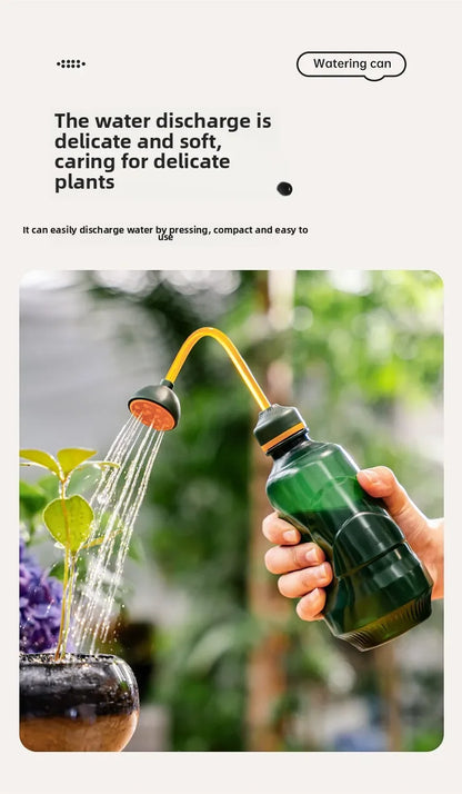 Mini Watering Can - 450 Ml Durable Plastic Garden Can With Watering Ball Shower - ZOOMNSTORE