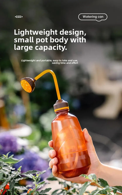 Mini Watering Can - 450 Ml Durable Plastic Garden Can With Watering Ball Shower - ZOOMNSTORE