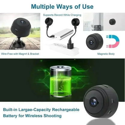 Mini WiFi HD Surveillance Camera - Smart Home Security Monitor - ZOOMNSTORE