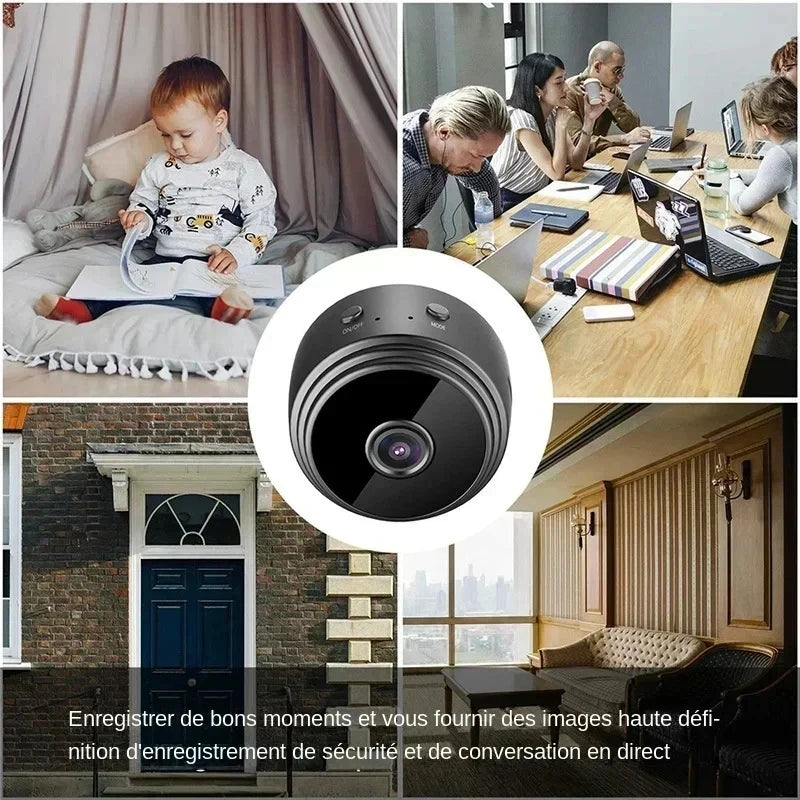 Mini WiFi HD Surveillance Camera - Smart Home Security Monitor - ZOOMNSTORE