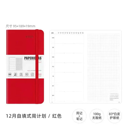 Minimalist Weekly Planner Notebook - Portable Diary for Girls - ZOOMNSTORE