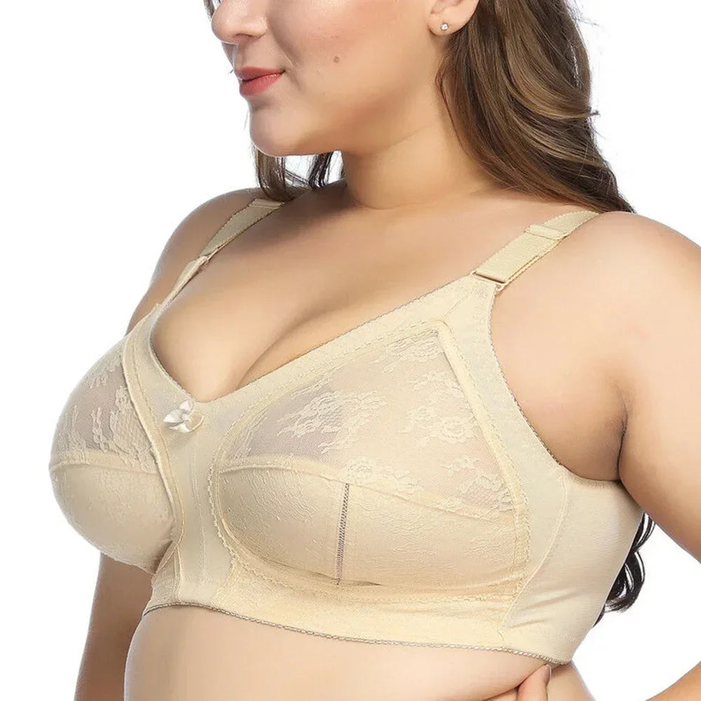 Minimizer Bras Large Size - Wireless Full Coverage Lace Bralette Women’s Adjustable Strap Bra - ZOOMNSTORE