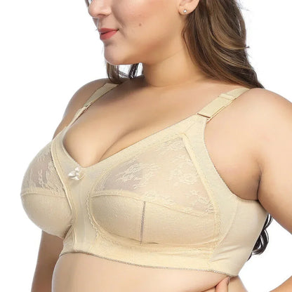 Minimizer Bras Large Size - Wireless Full Coverage Lace Bralette Women’s Adjustable Strap Bra - ZOOMNSTORE