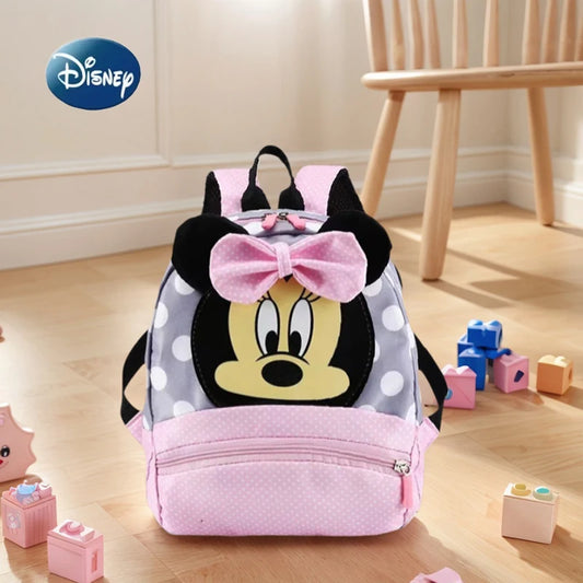 Minnie Mouse Backpack - Kawaii Pink Schoolbag for Kids - ZOOMNSTORE