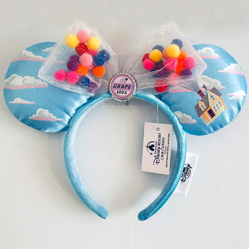 Minnie Mouse Ear Headband - Disney Plush Sequin Accessory for Adults  Kids - ZOOMNSTORE