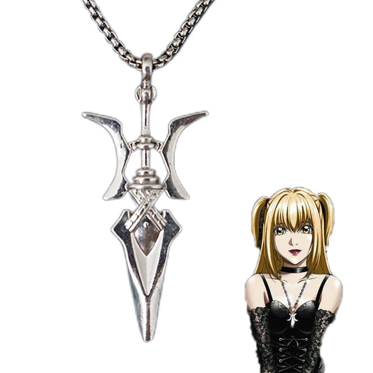 Anime Necklace Misa Amane Cosplay Necklace Halberd Pendant Necklaces Halloween Cosplay Jewelry Gifts - ZOOMNSTORE