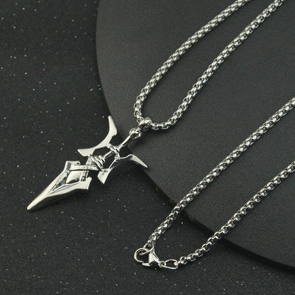 Anime Necklace Misa Amane Cosplay Necklace Halberd Pendant Necklaces Halloween Cosplay Jewelry Gifts - ZOOMNSTORE