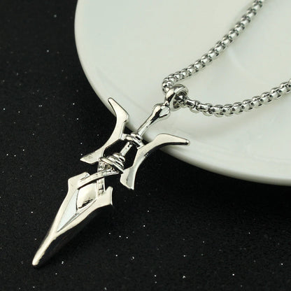 Anime Necklace Misa Amane Cosplay Necklace Halberd Pendant Necklaces Halloween Cosplay Jewelry Gifts - ZOOMNSTORE