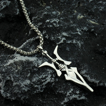 Anime Necklace Misa Amane Cosplay Necklace Halberd Pendant Necklaces Halloween Cosplay Jewelry Gifts - ZOOMNSTORE