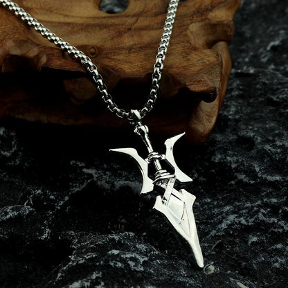 Anime Necklace Misa Amane Cosplay Necklace Halberd Pendant Necklaces Halloween Cosplay Jewelry Gifts - ZOOMNSTORE