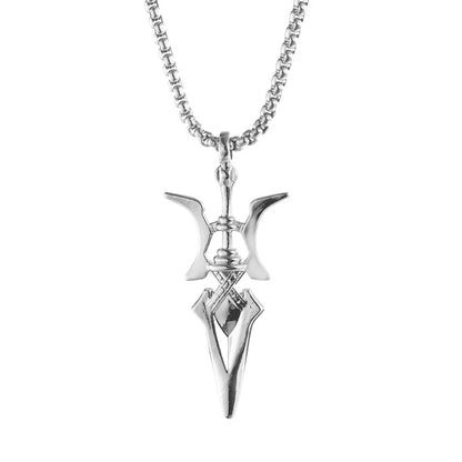Anime Necklace Misa Amane Cosplay Necklace Halberd Pendant Necklaces Halloween Cosplay Jewelry Gifts - ZOOMNSTORE