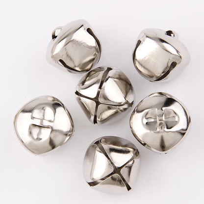 Mix Size Silver Bell Ornaments - 10PC Christmas Tree Decorations  DIY Crafts - ZOOMNSTORE