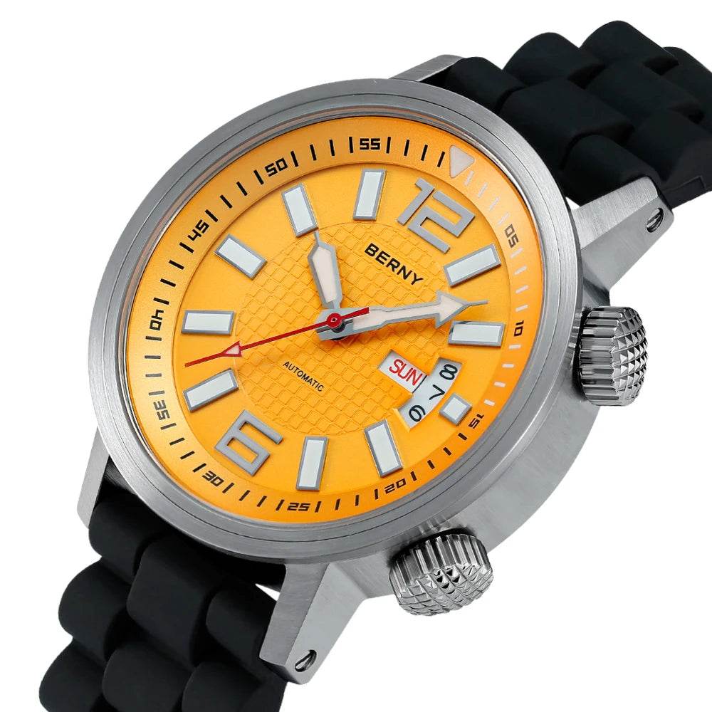 Miyota 8205 20ATM Diver Automatic Mechanical Watch Men Sport Luminous Sapphire Waterproof Wristwatch Swimming Self Winding Watch - ZOOMNSTORE