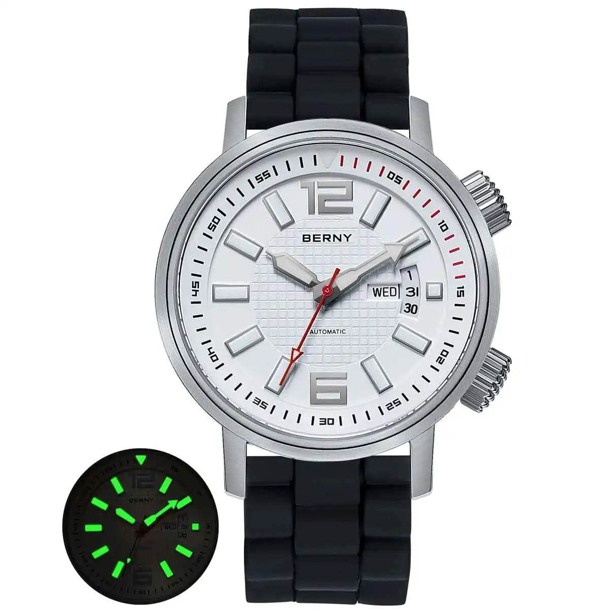Miyota 8205 20ATM Diver Automatic Mechanical Watch Men Sport Luminous Sapphire Waterproof Wristwatch Swimming Self Winding Watch - ZOOMNSTORE
