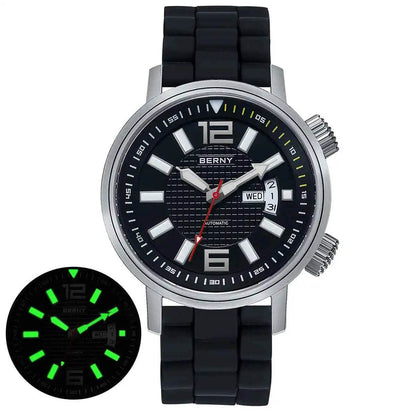 Miyota 8205 20ATM Diver Automatic Mechanical Watch Men Sport Luminous Sapphire Waterproof Wristwatch Swimming Self Winding Watch - ZOOMNSTORE