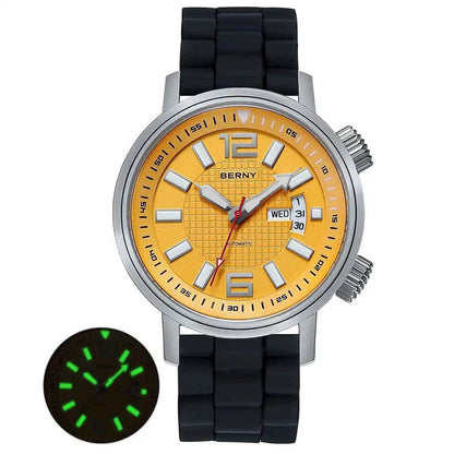 Miyota 8205 20ATM Diver Automatic Mechanical Watch Men Sport Luminous Sapphire Waterproof Wristwatch Swimming Self Winding Watch - ZOOMNSTORE