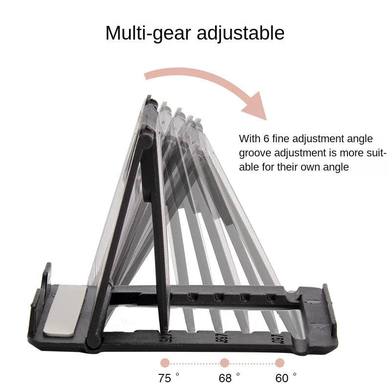 Desktop Lazy Mobile Tablet Folding Stand, Portable and Adjustable Mobile Tablet Stand - ZOOMNSTORE