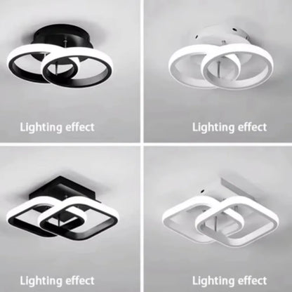 Modern 25W LED Ceiling Light - Surface Mounted Home Lighting for Bedroom Living Room Corridor Staircase Balcony - ZOOMNSTORE