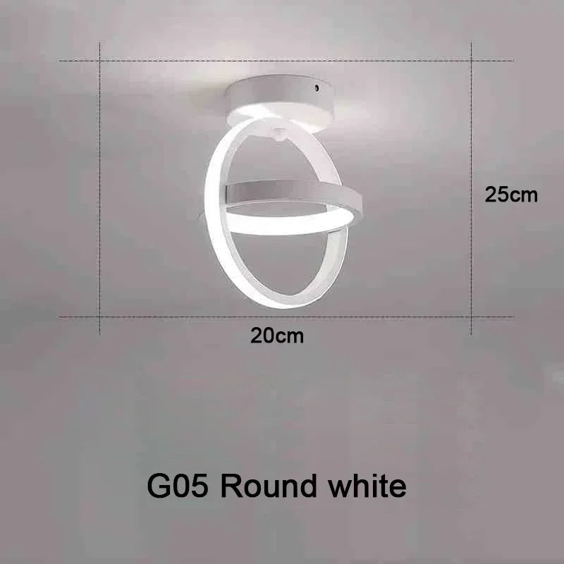 Modern 25W LED Ceiling Light - Surface Mounted Home Lighting for Bedroom Living Room Corridor Staircase Balcony - ZOOMNSTORE