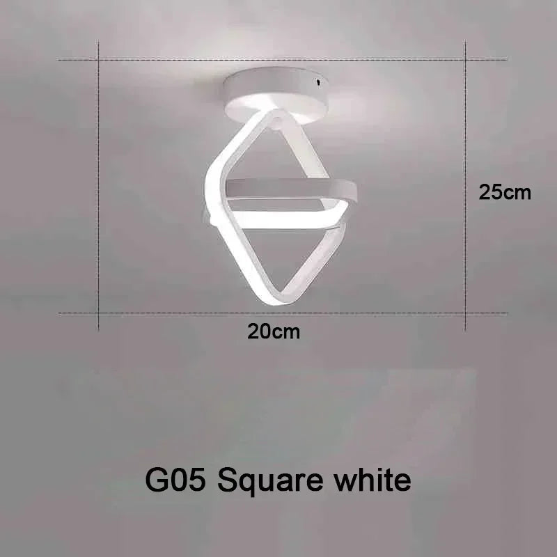 Modern 25W LED Ceiling Light - Surface Mounted Home Lighting for Bedroom Living Room Corridor Staircase Balcony - ZOOMNSTORE