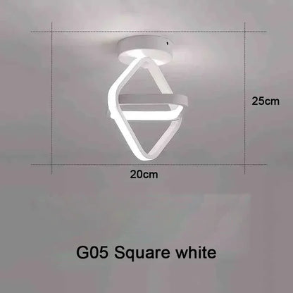 Modern 25W LED Ceiling Light - Surface Mounted Home Lighting for Bedroom Living Room Corridor Staircase Balcony - ZOOMNSTORE