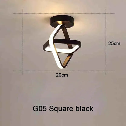 Modern 25W LED Ceiling Light - Surface Mounted Home Lighting for Bedroom Living Room Corridor Staircase Balcony - ZOOMNSTORE
