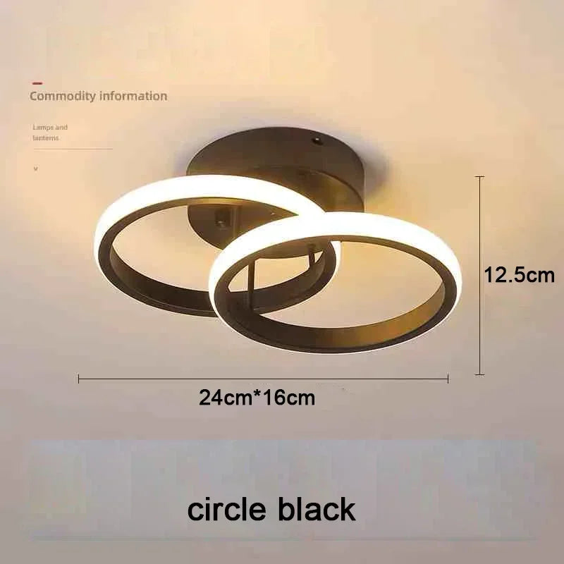 Modern 25W LED Ceiling Light - Surface Mounted Home Lighting for Bedroom Living Room Corridor Staircase Balcony - ZOOMNSTORE