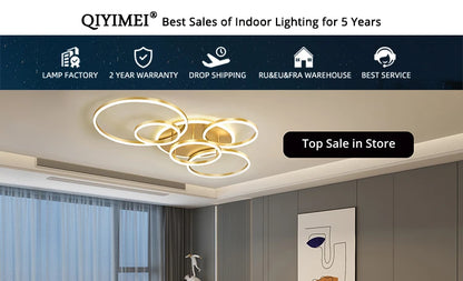 Modern Aisle Chandelier - Dimmable LED Corridor Ceiling Light | Iron Body Fixture - ZOOMNSTORE