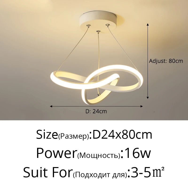 Modern Aisle Chandelier - Dimmable LED Corridor Ceiling Light | Iron Body Fixture - ZOOMNSTORE