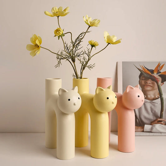 Luxury Ceramic Animal Vase for Modern Home Decor - Perfect Christmas  Birthday Gift - ZOOMNSTORE