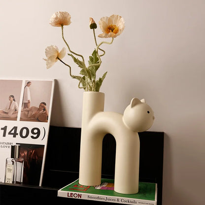 Luxury Ceramic Animal Vase for Modern Home Decor - Perfect Christmas  Birthday Gift - ZOOMNSTORE
