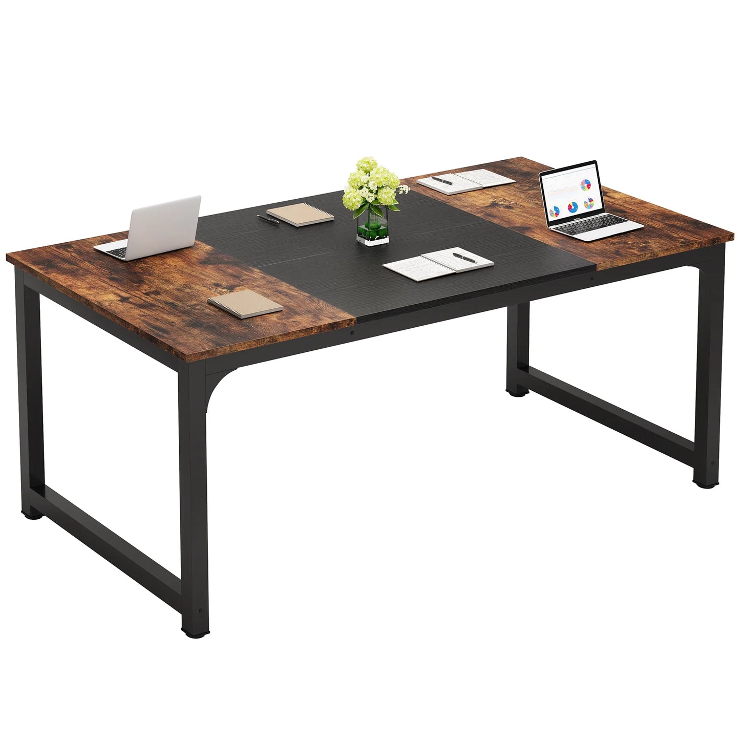 Modern Office Desk - Large Computer Workstation for Home and Study - ZOOMNSTORE