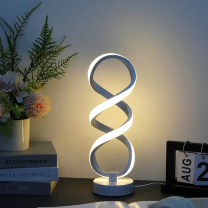Modern Desk Lamp - USB Powered Aluminum LED with Three Color Lighting & Dimmable Switch - ZOOMNSTORE