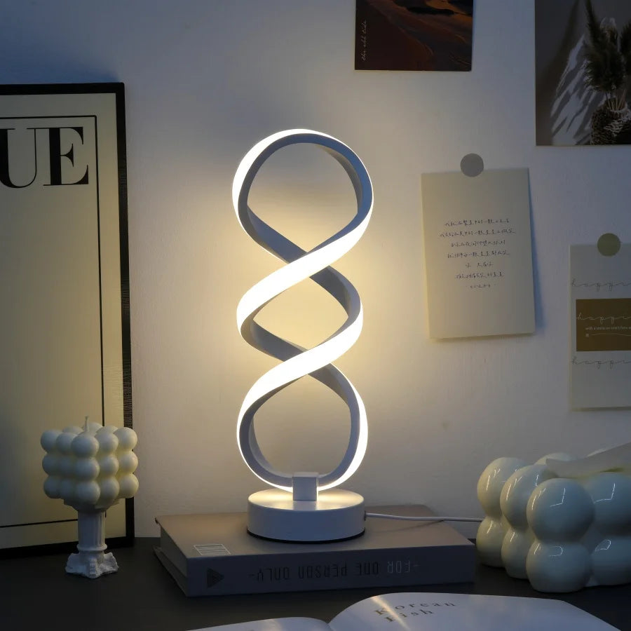 Modern Desk Lamp - USB Powered Aluminum LED with Three Color Lighting & Dimmable Switch - ZOOMNSTORE