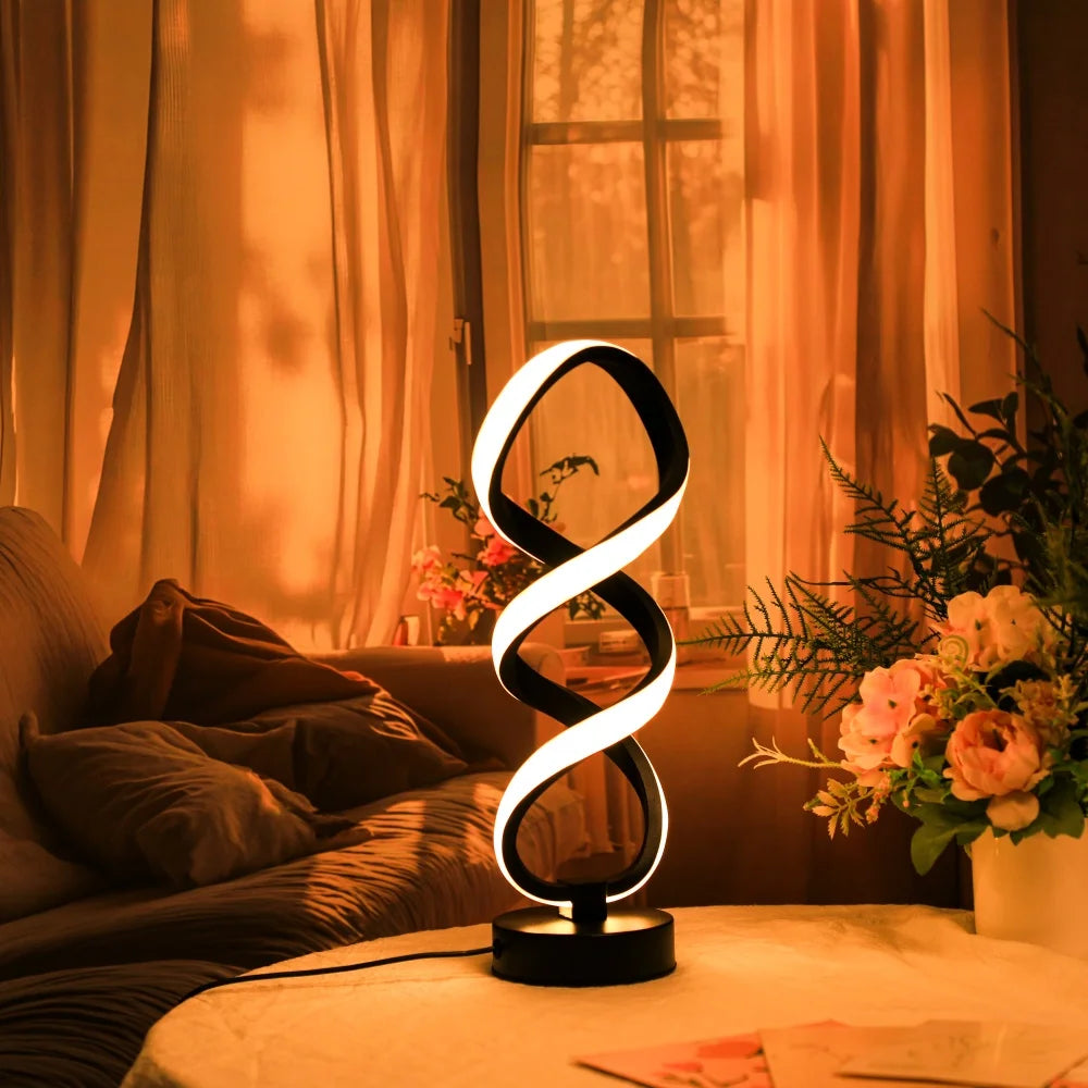 Modern Desk Lamp - USB Powered Aluminum LED with Three Color Lighting & Dimmable Switch - ZOOMNSTORE