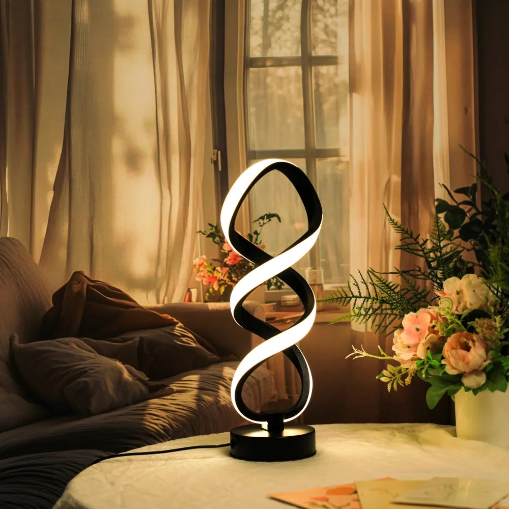 Modern Desk Lamp - USB Powered Aluminum LED with Three Color Lighting & Dimmable Switch - ZOOMNSTORE