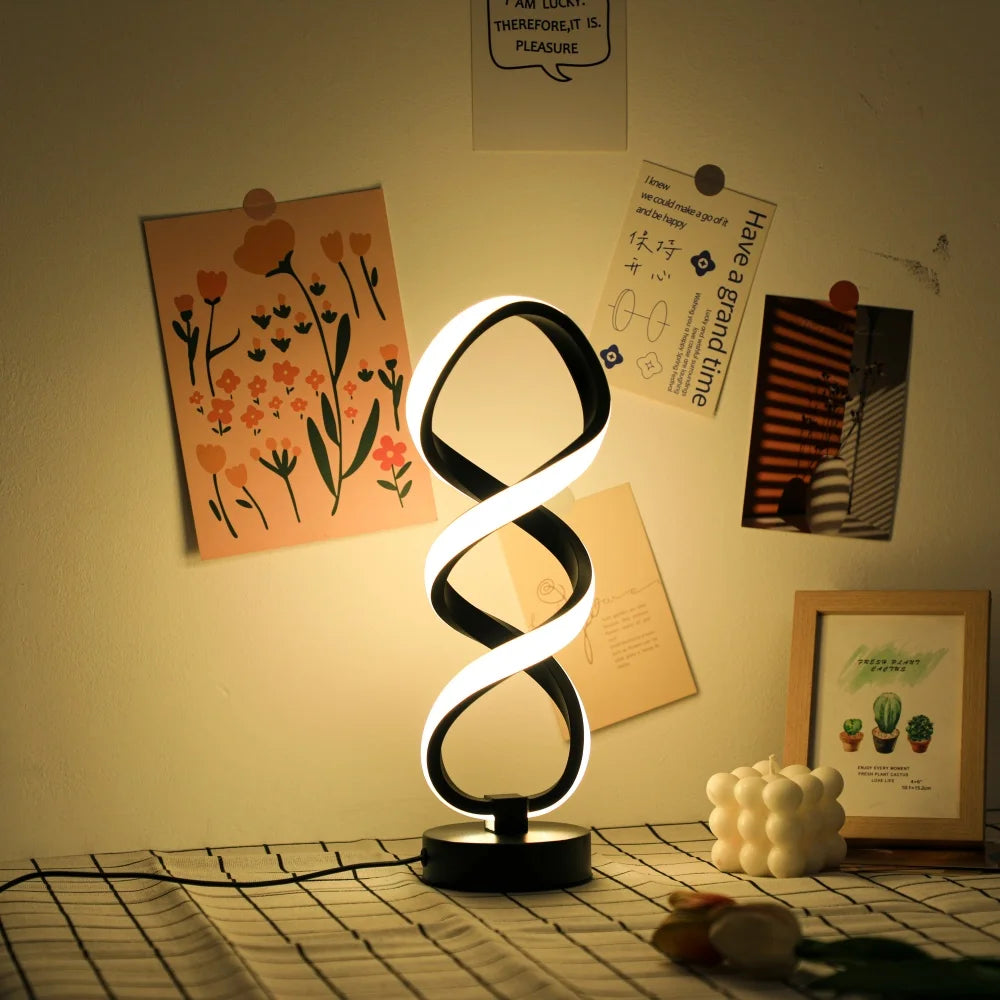 Modern Desk Lamp - USB Powered Aluminum LED with Three Color Lighting & Dimmable Switch - ZOOMNSTORE