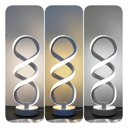 Modern Desk Lamp - USB Powered Aluminum LED with Three Color Lighting & Dimmable Switch - ZOOMNSTORE