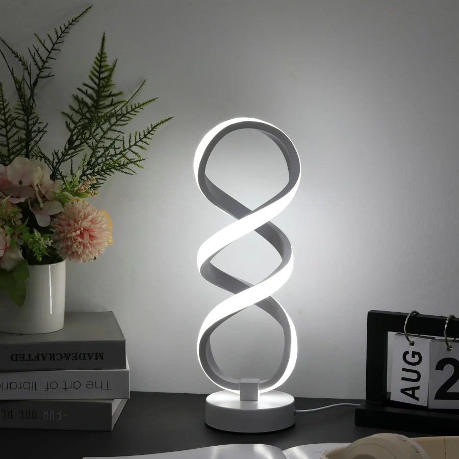 Modern Desk Lamp - USB Powered Aluminum LED with Three Color Lighting & Dimmable Switch - ZOOMNSTORE