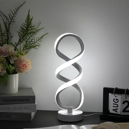 Modern Desk Lamp - USB Powered Aluminum LED with Three Color Lighting & Dimmable Switch - ZOOMNSTORE