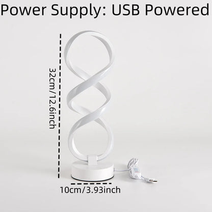 Modern Desk Lamp - USB Powered Aluminum LED with Three Color Lighting & Dimmable Switch - ZOOMNSTORE