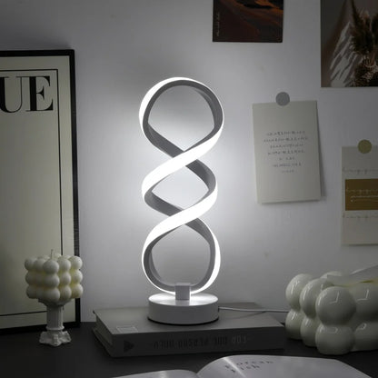 Modern Desk Lamp - USB Powered Aluminum LED with Three Color Lighting & Dimmable Switch - ZOOMNSTORE