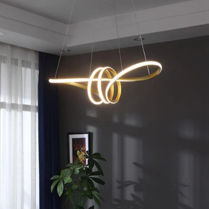 Modern Kitchen Island Pendant Lights - Remote Dimming LED Hanging Lamps for Dining Room Decor - ZOOMNSTORE