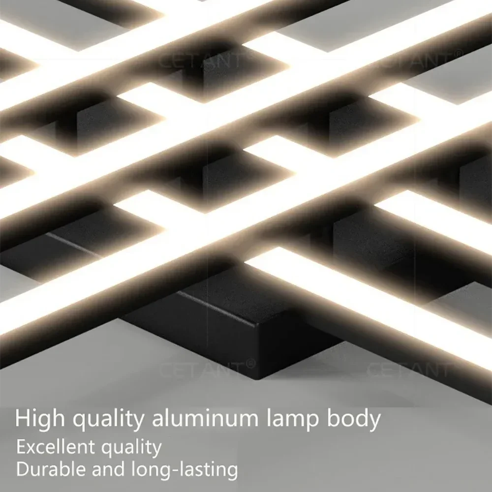 Modern LED Ceiling Light - Minimalist Long Line Indoor Lamp for Bedroom Living Room Hotel and Study - ZOOMNSTORE