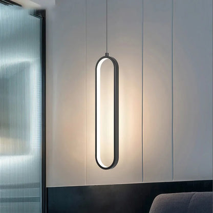 Modern Minimalist LED Pendant Light - Gold Black Chandelier for Bedroom  Living Room - ZOOMNSTORE