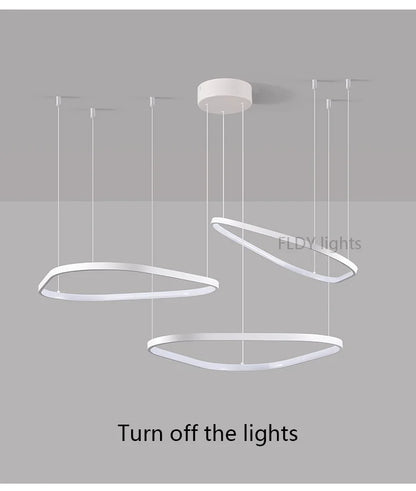 Modern Pendant Lamp – Nordic Modern Lighting | Forged Iron Fixture, Black Lampshade - ZOOMNSTORE