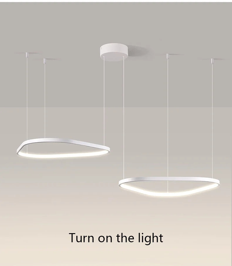 Modern Pendant Lamp – Nordic Modern Lighting | Forged Iron Fixture, Black Lampshade - ZOOMNSTORE