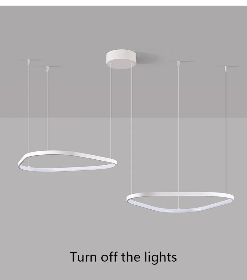 Modern Pendant Lamp – Nordic Modern Lighting | Forged Iron Fixture, Black Lampshade - ZOOMNSTORE