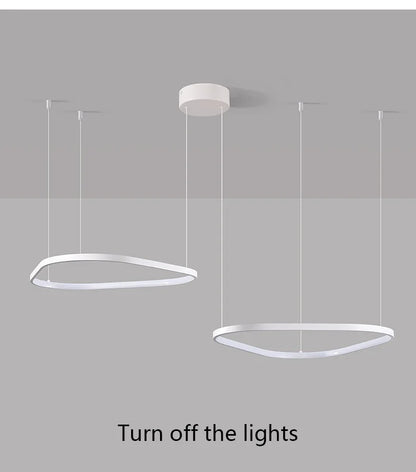 Modern Pendant Lamp – Nordic Modern Lighting | Forged Iron Fixture, Black Lampshade - ZOOMNSTORE